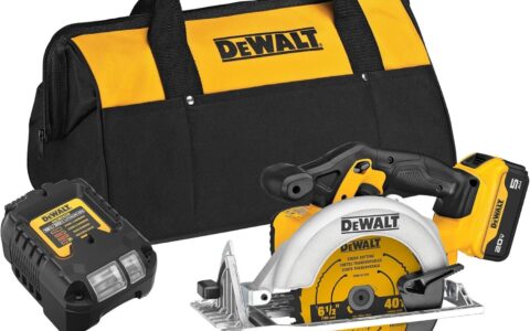 历史低价！DEWALT 得伟 DCS391P1 20V MAX 充电式无绳圆锯套装特卖+包邮！