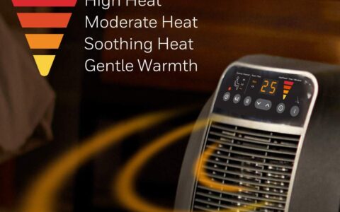 Honeywell HCE845BC HeatGenius 便携式 多向加热 陶瓷电取暖器/加热器特卖+包邮！具有翻倒和过热保护功能