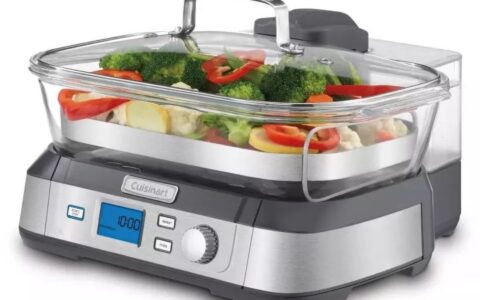 Cuisinart 多功能智能美味蒸鲜锅/电蒸锅 STM-1000C 特卖+包邮！蒸鱼、肉、海鲜、包子都可以！