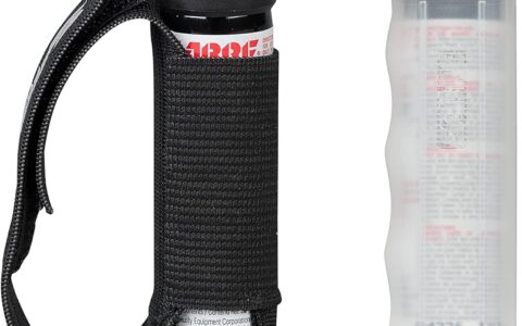 历史最低价！防身利器！SABRE Protector 22克 带钥匙环+可调节手带  防犬防狼喷雾2个装特卖！ 14秒喷洒 3.5米有效保护范围
