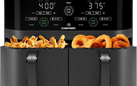 Chefman TurboFry 6夸脱 双篮智能空气炸锅特卖+包邮！