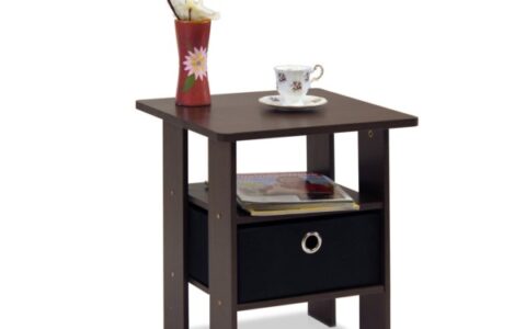 Furinno 11157 三层 带抽屉的 小茶几/床头柜 特卖！