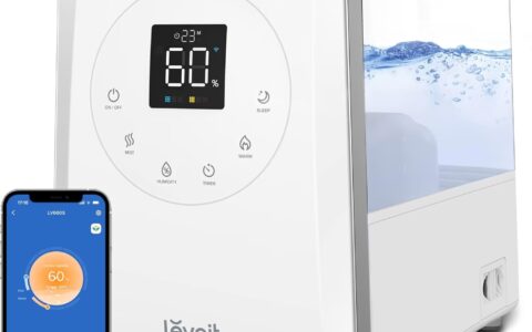 LEVOIT 6升大容量 冷暖雾智能加湿器特卖+包邮！顶部加水，全年可用！