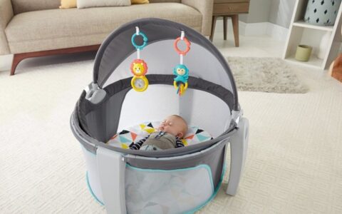 费雪Fisher-Price On-The-Go便携式宝宝睡眠/玩乐圆顶围栏特价+包邮！会员专享！