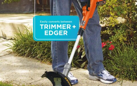 BLACK+DECKER 20V MAX 12英寸 LST300-CA 二合一 无绳草坪修剪机/修边机特卖+包邮！