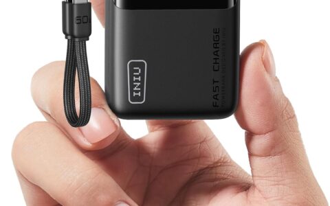 INIU 10000mAh 45W  快充 小巧便携移动电源/式充电器特卖+包邮！可拆卸USB-C数据线，多色可选