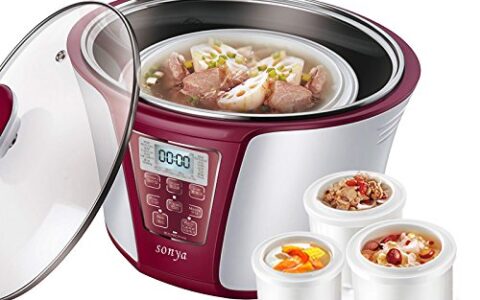 新低价！Sonya全自动陶瓷隔水电炖锅限量特卖！一锅四胆,15大功能 