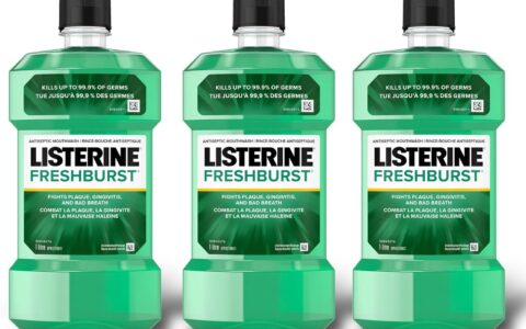 历史低价！Listerine 李施德林 Fresh Burst  杀菌 除口臭 漱口水3件套（共3升）特卖