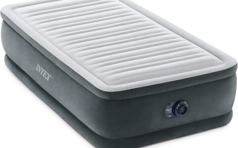 INTEX 64411ED Dura-Beam 床高18英寸 加厚气垫床/充气床特卖+包邮！内置电动泵，Twin Size