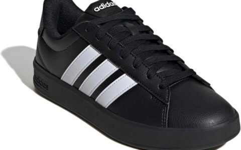 历史低价！Adidas Grand Court 3.0 经典三条杠  时尚百搭 女款/男款 运动鞋特卖+包邮！2色多码可选！