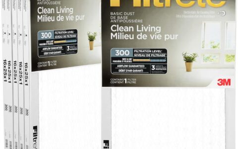 Filtrete MPR 300  16x25x1 防过敏空调暖气炉过滤网（6个装）特卖+包邮！多个大小可选
