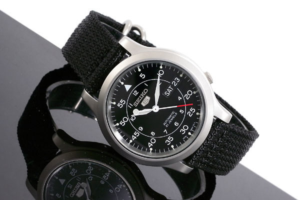 âSeiko 5 Men's SNK809 Automatic Black Strap Black Dial Watchâçå¾çæç´¢ç»æ