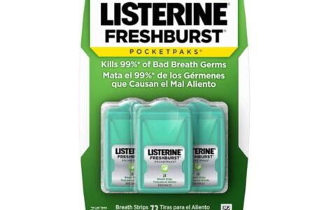 口腔清新保健！Listerine Fresh Burst杀菌除口臭含片72粒超值特卖！