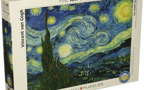 梵高3副名画拼图特卖，包括1000块星月夜！
