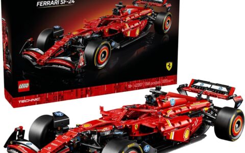 历史低价！LEGO 乐高 42207 法拉利 SF-24 F1赛车模型拼搭套装特卖+包邮！