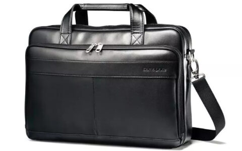 男士速抢！Samsonite 新秀丽真皮公文包史低+包邮！
