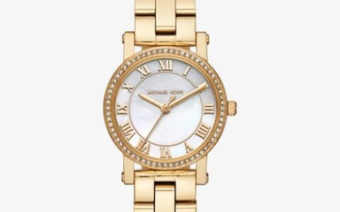 Michael Kors MK3682 璀璨水晶女式金色腕表特卖+包邮！