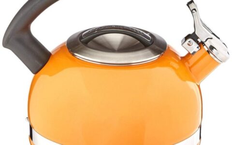 时尚实用KitchenAid 彩色珐琅热水壶超低价特卖+包邮！3色可选！