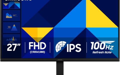 历史低价！Samsung 三星 27英寸 FHD 100Hz IPS面板 5ms响应 (1920x1080) 超薄护眼游戏显示器特卖+包邮！倾斜角度可调