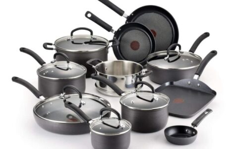 仅今天！ 史低！ T-fal E918SH 终极硬质防刮钛不粘锅炒锅煮锅17件套装特卖+包邮！