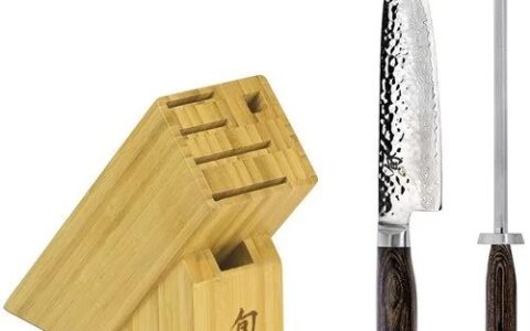 手慢无！日本名刀'旬' Shun 手工大马士革刀具三件套特卖+包邮！