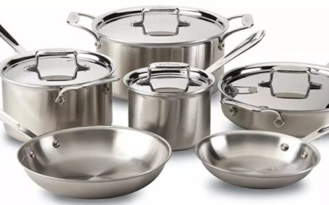 顶级锅具品牌 All-Clad D5 高端5层不锈钢锅具10件套特卖+包邮！
