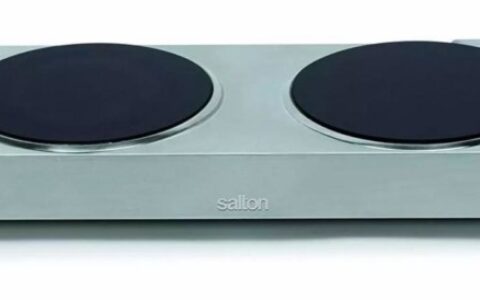 史低！Salton HP1269红外加热不锈钢双头电炉特卖+包邮！