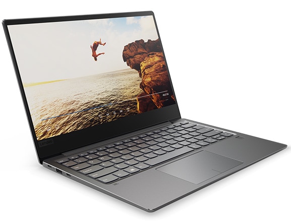 Lenovo Ideapad 720S Front Left Side View with Video Playing on Display