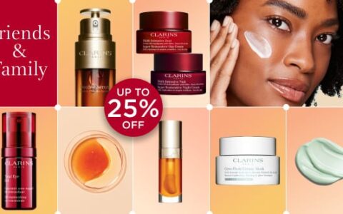 娇韵诗 Clarins 官网亲友大促！全场满额立享7.5折+包邮！收超值套装！