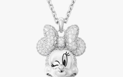 超低价！手慢无！Swarovski 施华洛世奇 白色镀铑 迪士尼米妮吊坠特卖+包邮！