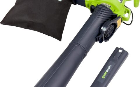 历史低价！Greenworks 24022  12安培 230MPH 强劲吹叶机/鼓风机/吹扫机 特卖+包邮！