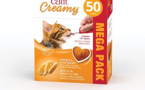 Catit 奶油鸡肉肝脏 可舔猫咪零食/猫条（50条装）特卖！