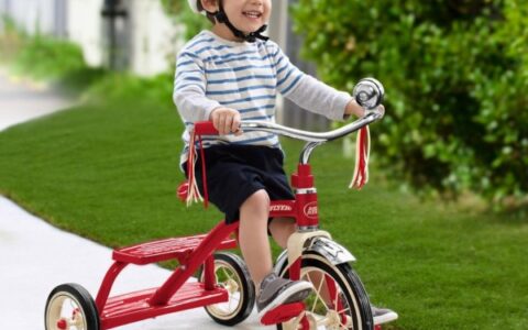 百年经典 Radio Flyer 经典大红色儿童双甲板三轮车特卖+包邮！