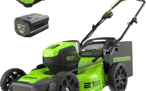 Greenworks PRO 21 英寸 80V 无绳割草机特卖+包邮！带4.0 AH 电池和充电器