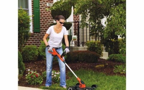 BLACK + DECKER MTE912 12英寸无绳三合一割草机/修边机特卖+包邮！轻型设计，女士操作也毫不费力