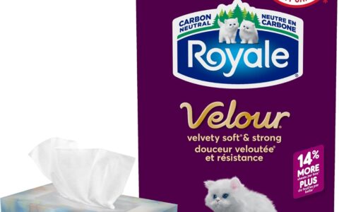 Royale Velour 3层超柔面巾纸（82抽x6盒）特卖！