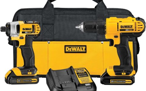 DEWALT 得伟 DCK240C2 20V MAX  紧凑型 无绳电钻+冲击起子套装特卖+包邮！