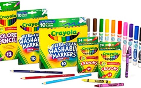 绘儿乐 Crayola 多款儿童绘画彩色铅笔、彩色马克笔、画板、画架、蜡笔等特卖！安全无毒可水洗
