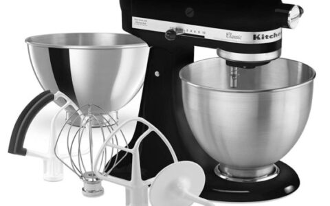 低过黑五！KitchenAid 厨宝 K45SSBFOB 4.5夸脱经典系列多功能厨师机史低+包邮！送碗及搅拌器！厨房必备神器