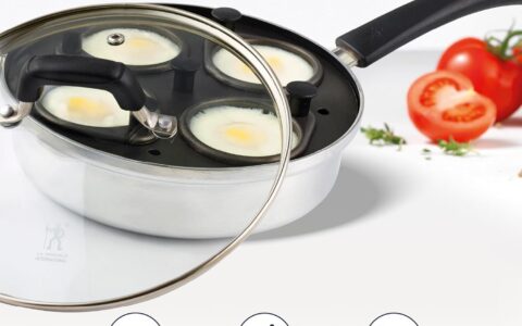 超低价！HENCKELS  带防碎钢化玻璃盖 不粘煮蛋器/煮蛋锅特卖！
