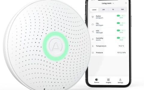 AIRTHINGS Wave Plus  室内空气质量监测仪+ 氡气检测仪 特卖+包邮！居家防癌