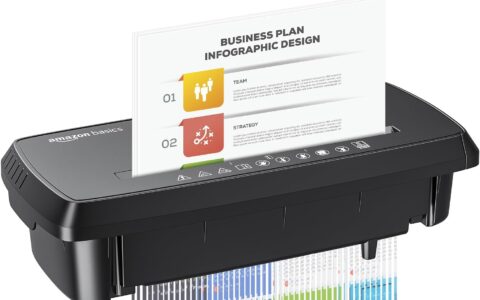 历史低价！Amazon Basics 新品 8页 家庭办公 碎纸机特卖+包邮！可切碎信用卡