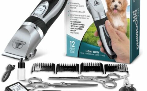 自己给毛孩子修毛！Pet Union 专业宠物猫狗无绳充电电推剪/剃毛器套装特卖！送梳子和宠物指甲剪等多个配件！