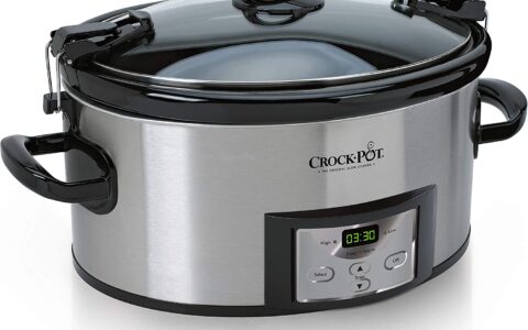 美国慢炖锅始祖品牌 Crock-Po 可编程6夸脱不锈钢多功能慢炖锅特卖+包邮！慢炖锅高级版