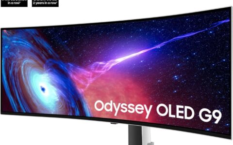 历史低价！SAMSUNG 三星 49英寸 Odyssey OLED G9 曲面电竞游戏显示器特卖+包邮！