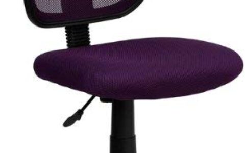 手慢无！简洁实用的Flash Furniture 无扶手中靠背旋转办公椅清仓闪卖！