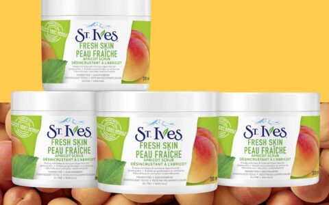 圣艾芙 St. Ives 最经典杏桃磨砂膏（300毫升×4瓶）套装特卖！深层去角质，平价好用！