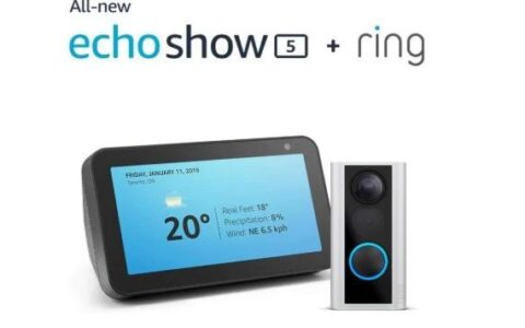 家居安全！Ring 智能可视门铃+Echo Show 5 套装新低特卖+包邮！