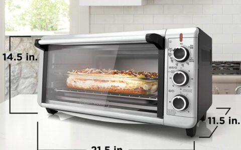 历史最低价！BLACK+DECKER 超宽多功能对流电烤箱TO3240XSBD特价+包邮！