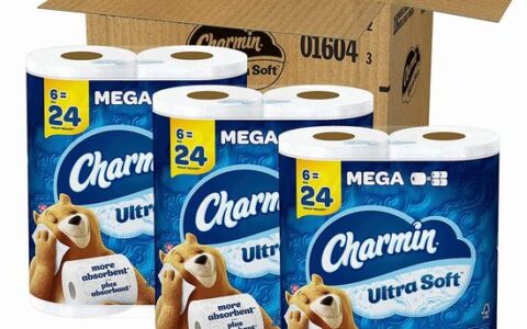 Charmin Ultra Soft 双层 超柔软卫生纸特卖！18大卷=72普通卷